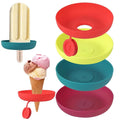 Reusable Silicone Ice Cream Holder Drip Free Silicone Popsicle Holder for Kids