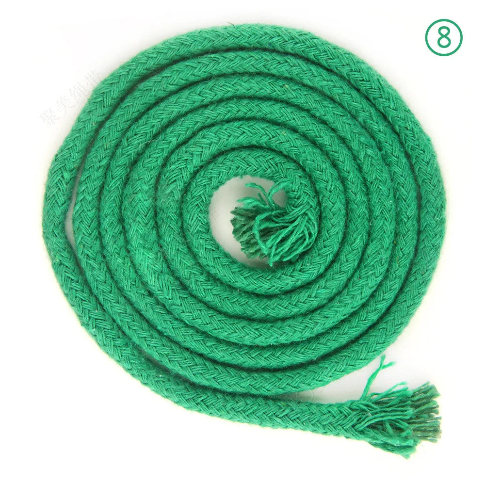 Wholesale 5mm Braided Macrame Cotton Rope Macrame Rope / Cord Colored Macrame Yarn/ Knitting Rope Cord Rope Macrame Supplies