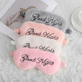 Soft Plush Silky Sleeping Mask Eye Masks with Embroidered Logo Dream Sleep Eye Cover Nap Health Eyeshade