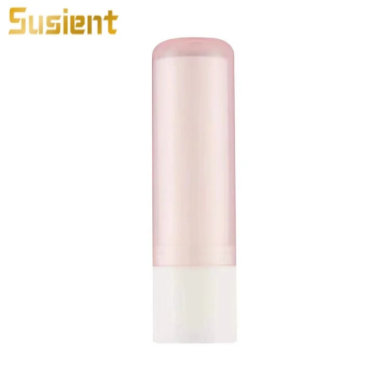 Eco Friendly Empty 5g Plastic Lip Balm & Lipstick Tubes Round Custom Color Silk Screen Printing Cosmetic Packaging OEM/ODM Brand