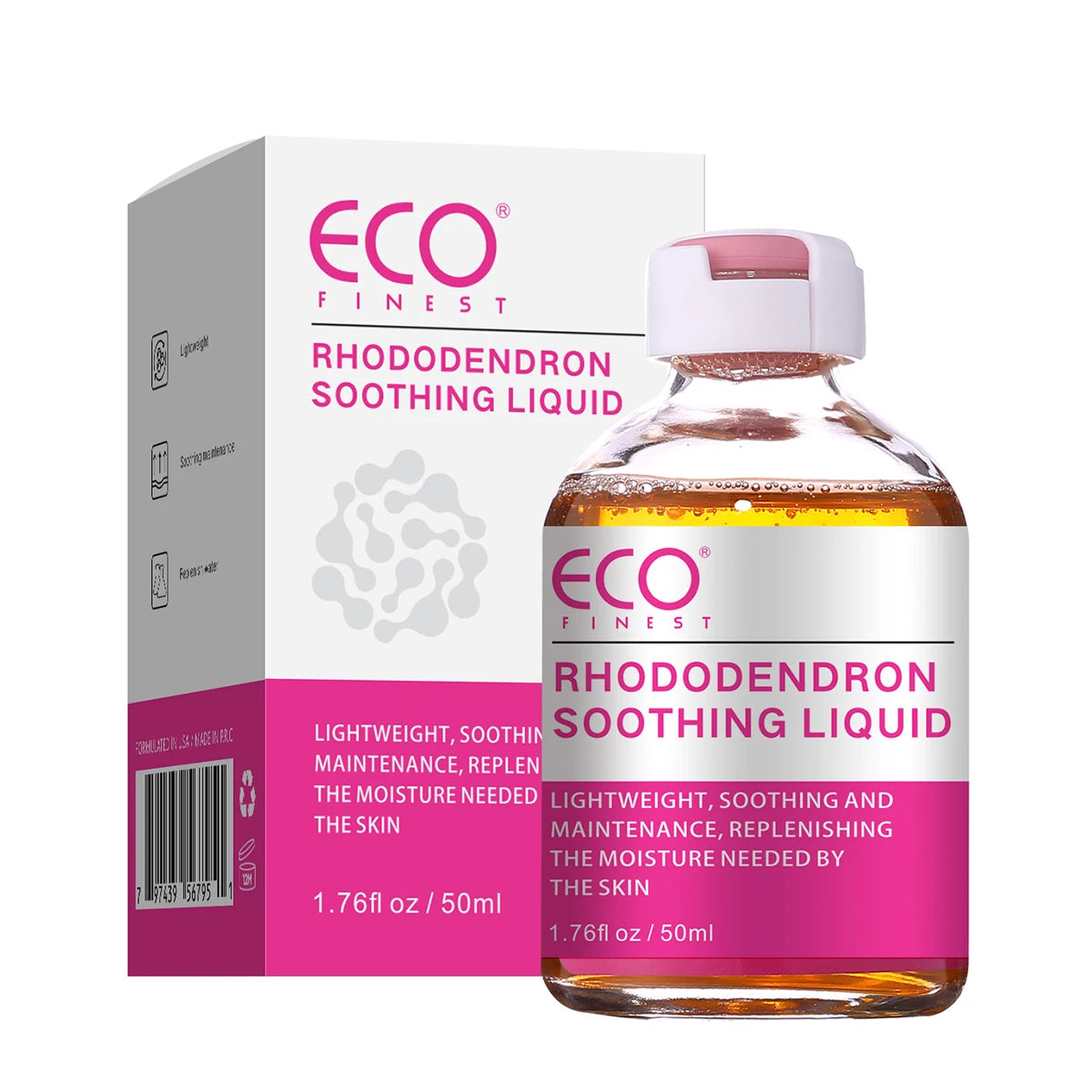 Rhododendron Soothing Hyaluronic Acid Liquid Serum-Powerfully Hydrating Face Serum with Instant Absorption 50ml-Model 281265
