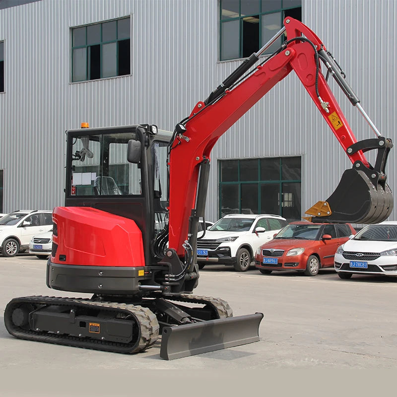 Free After Sale Chinese Excavator Wheel Excavator Machine 1ton 1.2 Ton 1.5ton Mini Cheap Excavator Bagger