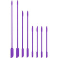 In Stock Thin Jar Spatula Food Scraper Purple Different Size Cosmetic Lotion Scoop Mini Silicone Makeup Spatula