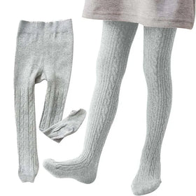 Spring Autumn 0-10 Years Knit Combed Cotton Kids Baby Girls Tights SZSO-011