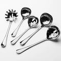 SS304 Serving Spoon Set Hotel Buffet Server Pasta Server Soup Ladle Stainless Steel Serving Utensil Set
