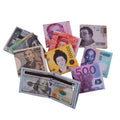 Pu Leather 100 US Dollar Bill Organizer Money Wallets With Zipper Print National Euro Canada Wallets for Women Fashionable Men