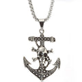 Anchor Pendant Skull Pendant with Chain Men's Stainless Steel Necklace Jewelry Customization