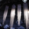 I875 Wholesale Price Streamlined Curtains Stage Road Lead Decoration Wedding Ceiling Decoration