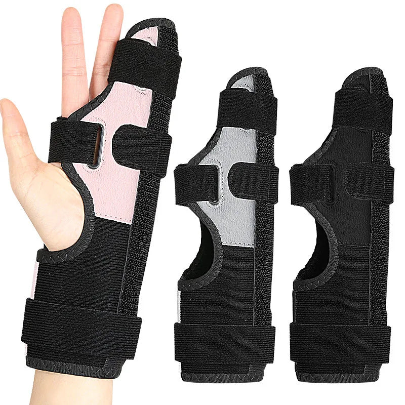 Ring Finger Metatarsal Splint Finger Brace Detachable Aluminum Strip Adjustable Hook Loop Closure Tendon Sheath Finger Support
