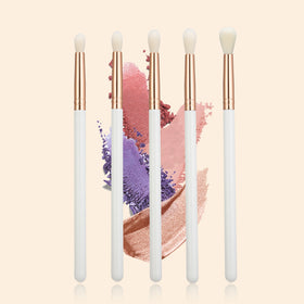 EMF Professional High-quality Single Eyeshadow Blending Smudge Makeup Brushes 5pcs Soft Vegan Rose Gold Custom logo Makeup Tools