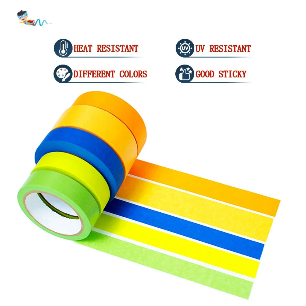 High Temperature Heat UV Resistant No-residual Vehicle Car Refinish Spray Paint Washi Paper Automotive Masking Adhesive Tape