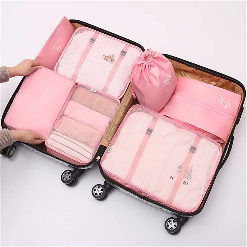 Fashion Compression Travel Bag Luggage Organizer Packing Cubes for Man Woman