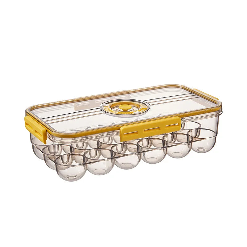 Large Kitchen Plastic Egg Storage Container for Refrigerator BPA Free Fridge Organizer Storage Container