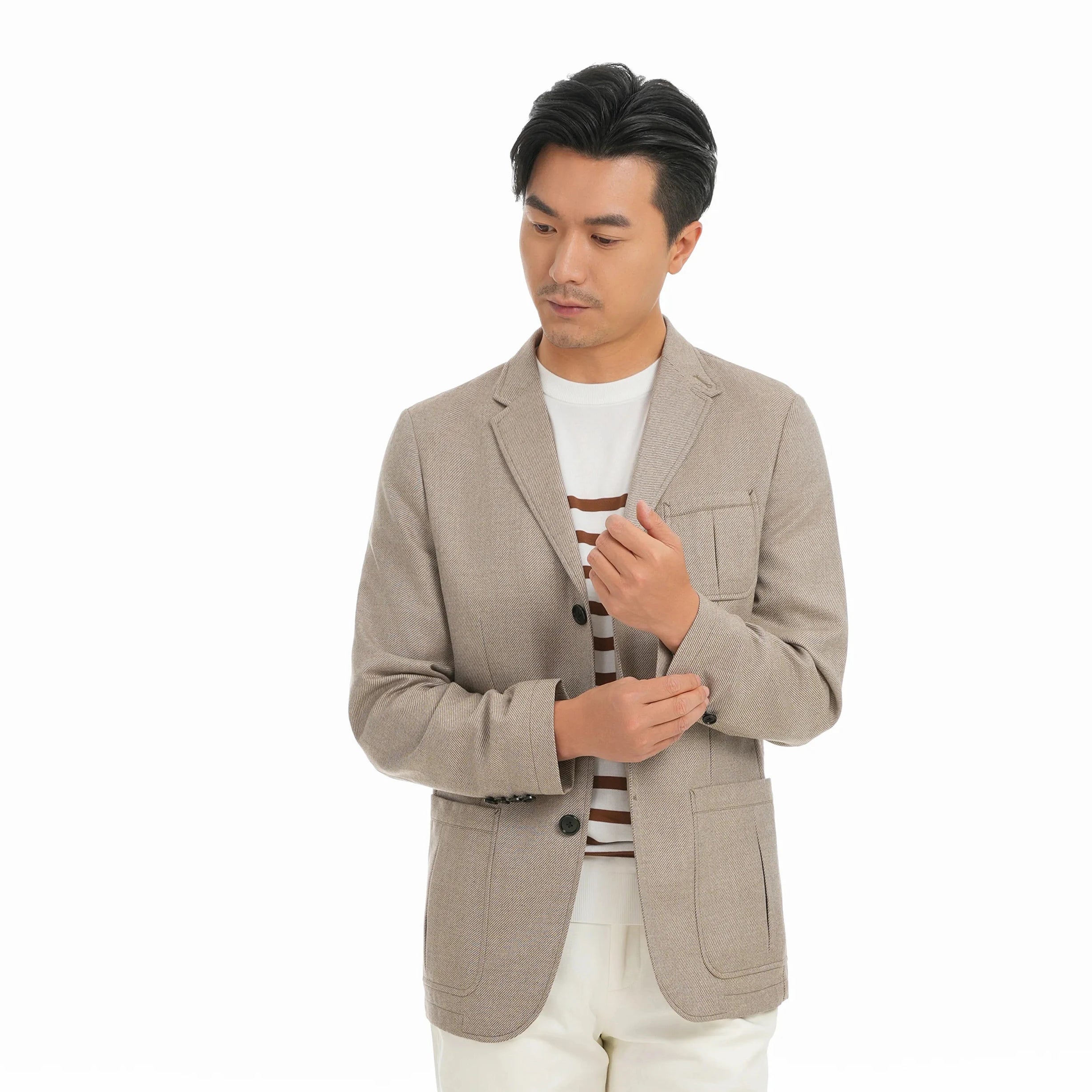 2024 Bosha Men's Custom Business Suit Breathable Anti-Shrink and Anti-Wrinkle Single-Basted Blazer Coat for Adults