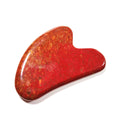 HY Chinese traditional heart massager natural facial jade mookaite jasper facial gua sha scraping massage tool