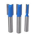 8mm Shank Carbide Tooth Carpentry Straight Router Bits Woodworking Milling Cutter with Blue Color Custom Service