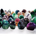 Color Fluorite Polished Free Form Standing Stone Natural Crystal Rainbow Gemstone Display Piece MegaBDM