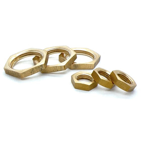 Hex Nut M5 M6 M7 Customized Brass Turning Part H59 H62 Hexagon Nut Part