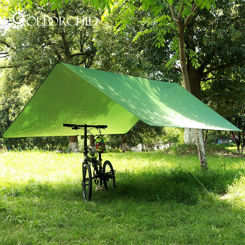 Portable 210T Polyester Silk Coated Silver Rainproof Outdoor Camping Tent
