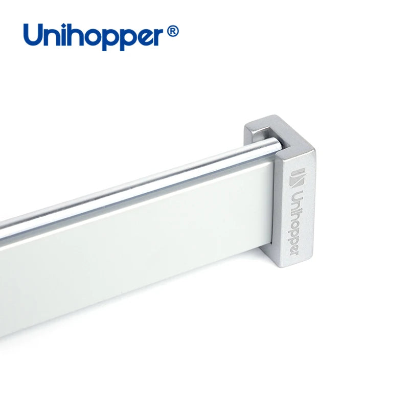 Unihopper Side Mounted Aluminum Alloy Clothing Garment Rail Wardrobe Accessories Clothes Tube Hanging Rod for Closet Storage