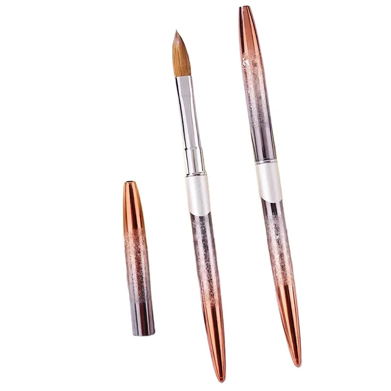 Nails Brush Acrylic Kolinsky Professional Manicure Nail Brush Metal Handle Kolinski Nail Brush