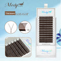 Medylashes Luxury Natural for Y/W/V Shape Eyelashes Extension Wholesale Matte Black Korea PBT Fiber Handmade D Extensions