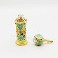 12ml Green Arabian Luxury Middle East Arabic Dubai Perfume Oil Bottles Glass Stick Bottle for Essential Oil