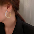 2025 Crystal 2021 Wholesale 18 Designs Women Sterling Rhinestone Big Hoop Earrings  Gold Zircon Large Hoop Earrings