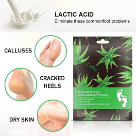 FREE SHIP Moisturizing Exfoliating Foot Mask Sock Gentle Plant Extracts Feet Peeling Baby Your Foot Skin Care Mask Foot Mask