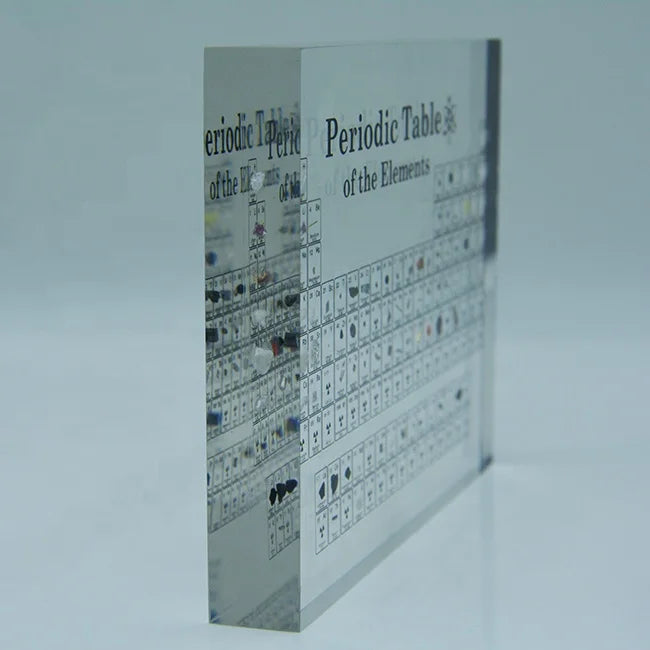 Acrylic Resin Folk Art Business Gift Display with Periodic Table Elements Real Elements European Regional Feature Ghaoze Brand