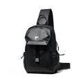 Fashion Design Causal Crossbody Bag for Men Cycling Outdoor PVC Leather Men's Chest Bag Travel Waterproof Sling Shoulder Bags