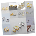 60 Design Small Circle Micro Zircon Hinged Cartilage Huggie Earring Diamond 18K Gold 925 Silver Plated Huggies Hoop Earrings