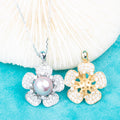 P010972 DIY 6-8mm Natural Freshwater Pearl Pendant Accessory 925 Sterling Silver Engagement Jewelry Necklace for Women
