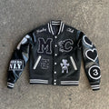 OEM Manufacturer's High Quality Chenille Embroidery Men's College Custom Baseball Bomber Letterman Casual Varsity Autumn Loose