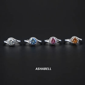 925 Sterling Silver 1CT Vvs D Color Moissanite Ring for Women Wedding Engagement Bands or Rings