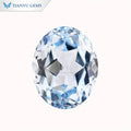 Tianyu Gems  8*12mm 4.5ct Oval Cut Lab Grown Sapphire Sea Blue Loose Stone Wholesale