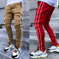 Wholesale Solid Color Top Ranking Men's Stretch Sweatpants Running Training Reflective Jogger Cargo Pants Men