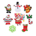 Embroidery Label Supplier Custom Cute Christmas Logo Iron on Embroidered Patches for Garment