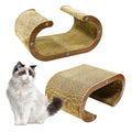100% Recycled 3-in-1 Large Cat Scratcher Bed Sustainable Indoor Eco-Friendly Paper Cat Tree Cat Couch Bed Scratchers