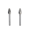 Metal Polish Burr Tree Shaped Radius End Double Cut Carbide Burr 6mm Shank Single Cut Diamond Burr