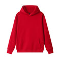Wholesale 400g Red Oversized 5XL & 3XL Drop-Shoulder Hoodie Cordless Pocket Winter Heavyweight Clothing Printed Solid Pattern