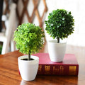 A-3190  Artificial Small House Plants Topiary Grass Ball Table Potted Plant