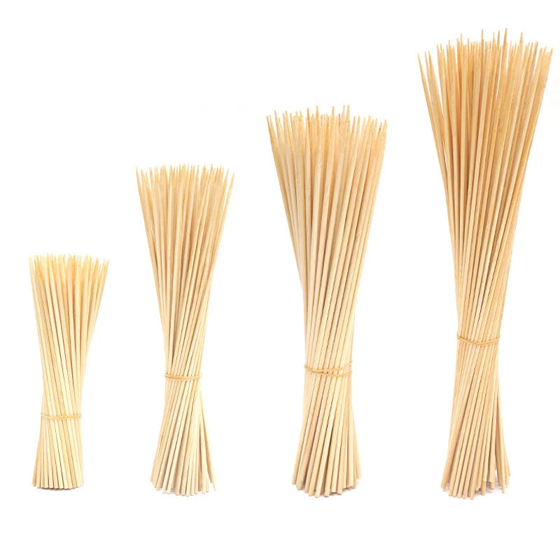 Natural Bamboo Disposable Bamboo Skewer 40 cm 50cm 60cm 30cm 90cm with Custom Package logo