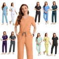 Wholesale Customized V-neck Scrubs Stylish Soft Breathable Salon Spa Uniform Colorful Dental Scrubs Uniforms Overalls