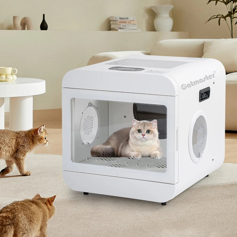 Dog and for Pets Salon 2 in 1 Hair Blower Blowing Auto-clean Grooming Stand Dryers Portable Automatic Pet Dryer Box