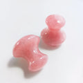 Huiying Natural Rose Quartz Gua Sha Stone Mushroom Guasha Jade For Face Lifting