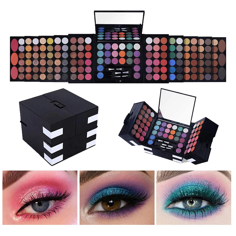 148 Color All in One Makeup Sets Matte Glitter Eyeshadow Palette Powder Lipstick Blush Cosmetic Kit