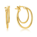 QX Custom OEM Stylish Minimalist Trendy 925 Sterling Silver Fine Jewelry 18k Gold Plated Round CC Huggie Hoop Women Earring