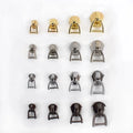 Meetee KY053 D Ring 3/5/8/10# Pull Head for Alloy Zip Clothes Repair Kit DIY Sewing Accessories Zipper Slider