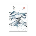 Castle Peak Mountain Canvas Poster Art Print Wall Hangings Home Art Decor Oil Painting on Canvas Posters Prints Wall Art Picture